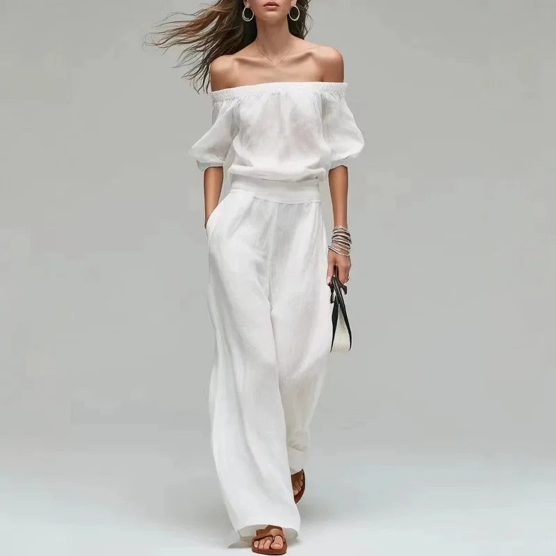 Arabella Off Shoulder Two-Piece Set