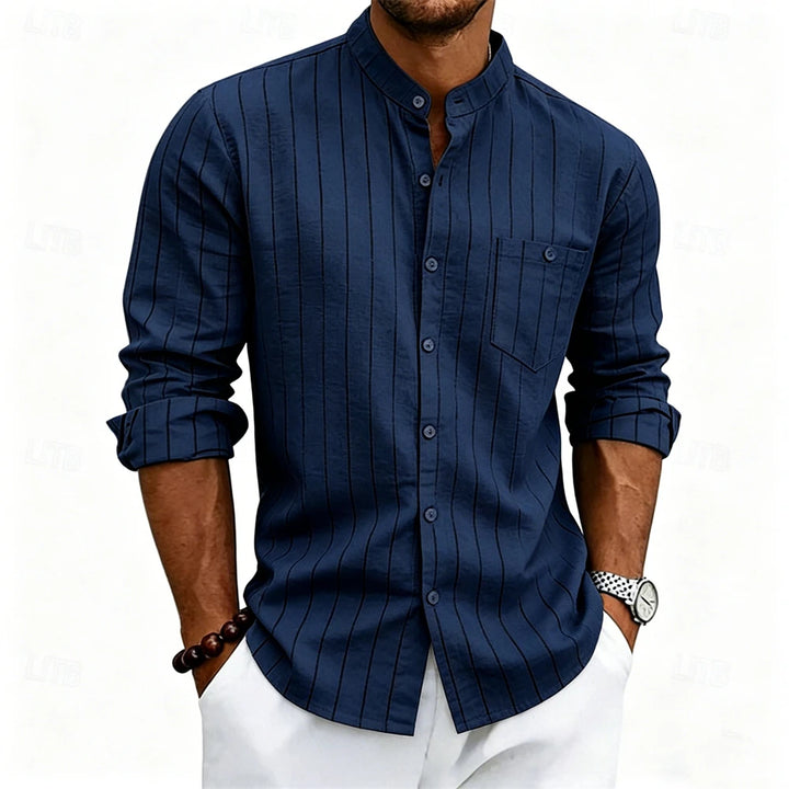 Grayson Breathable Striped Linen Shirt