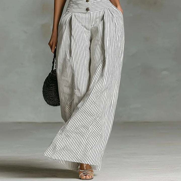 Isolde Striped Wide Leg Jumpsuit
