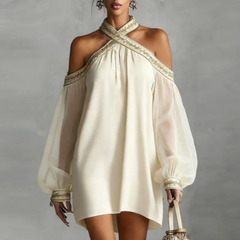 Evangeline Halter Mini Dress