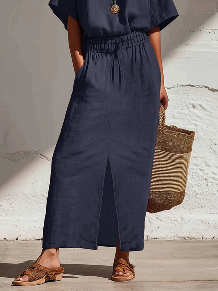 Marisol Sophisticated Split Skirt Boho Set