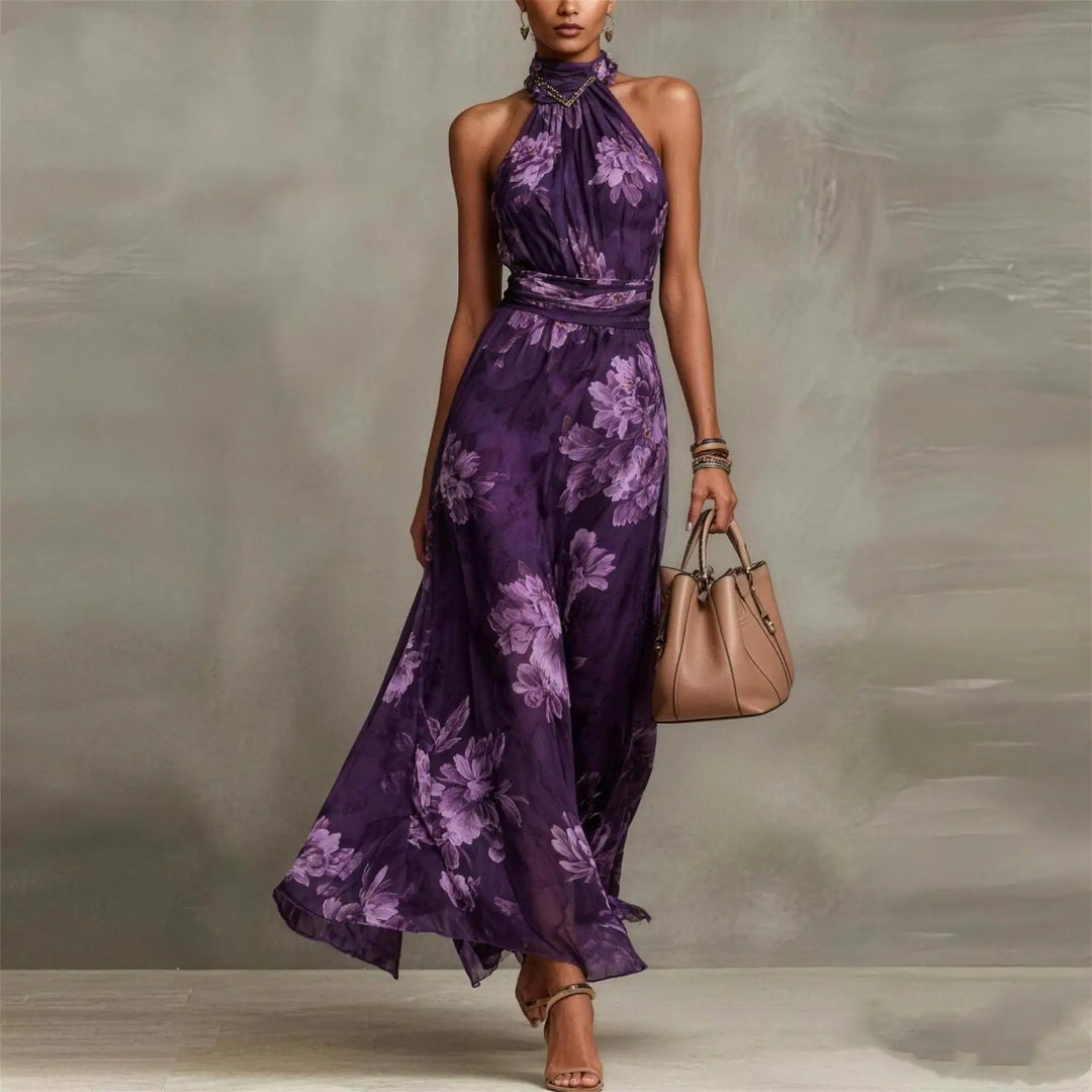 Natalie Floral Maxi Wedding Guest Dress
