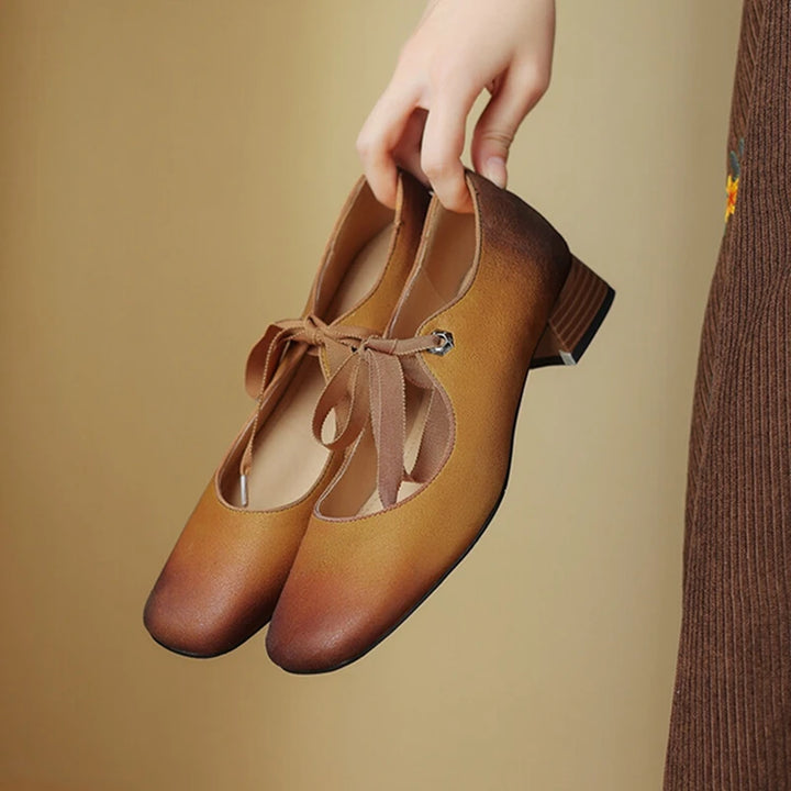 Priscilla Genuine Leather Pumps
