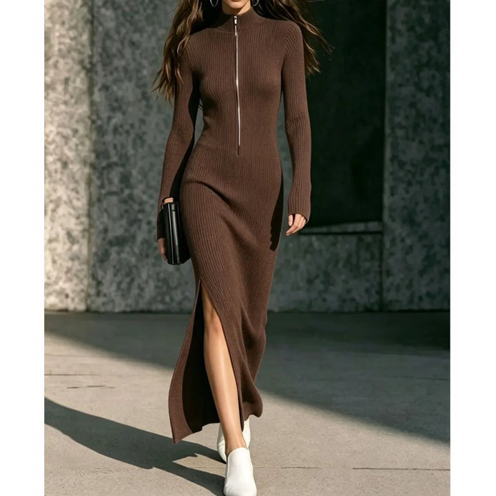 Nerissa Ribbed Long Dress