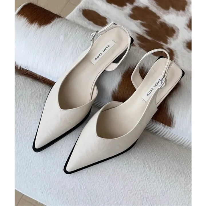 Elara Low Heel Slingback Shoes