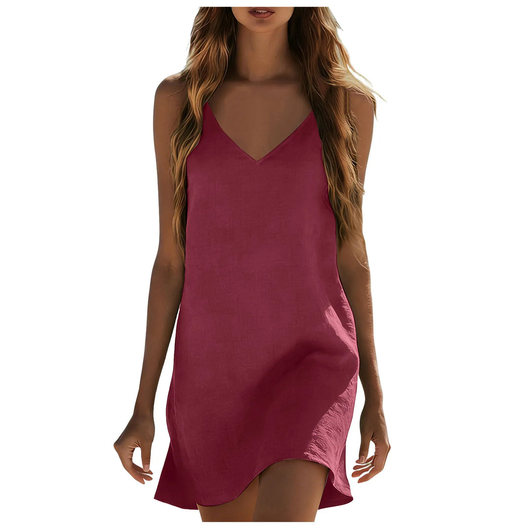Taliyah Cotton Linen Mini Dress