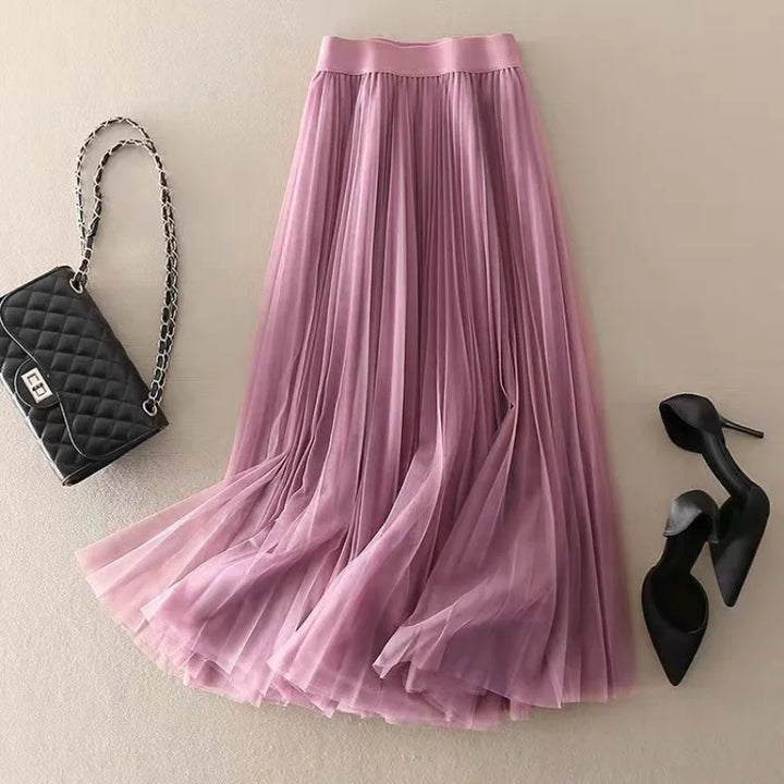 Morgan Pleated Flowy Skirt