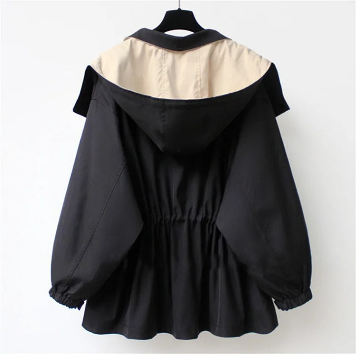 Harlow Contrast Collar Trench