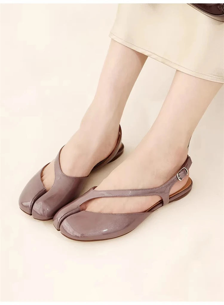 Rosalind Split Toe Slingback Flats