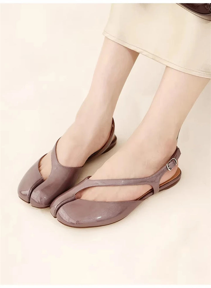 Rosalind Split Toe Slingback Flats