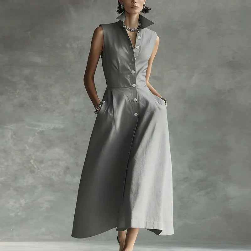 Tara Sophisticated Shirt Maxi Dress