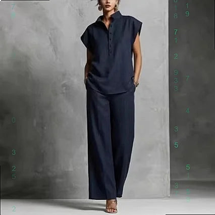 Blaire Elegant Sleeveless Summer Trouser Set
