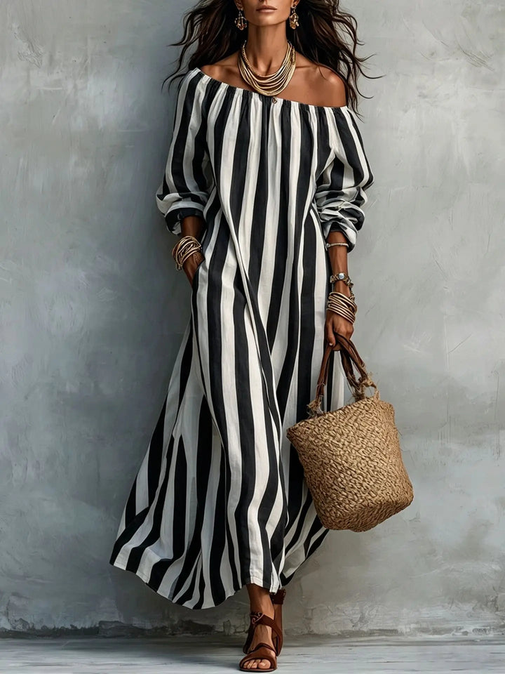 Natalie Off Shoulder Maxi Dress
