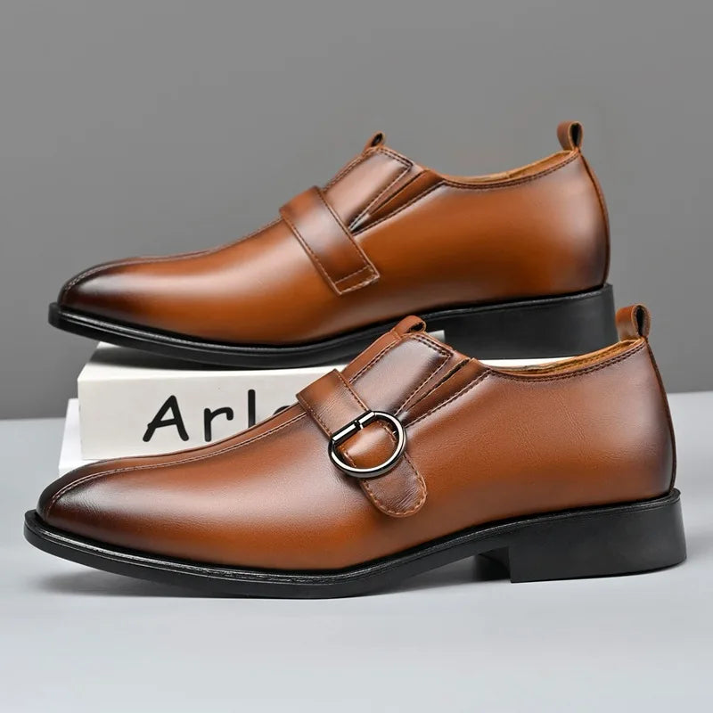 Bennett Pointed Toe Monk Shoes