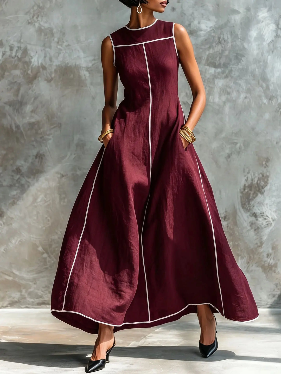 Emery Elegant Flowy Maxi Dress