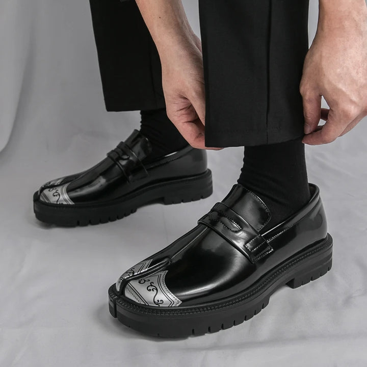 Obsidian Tabi Leather Loafer