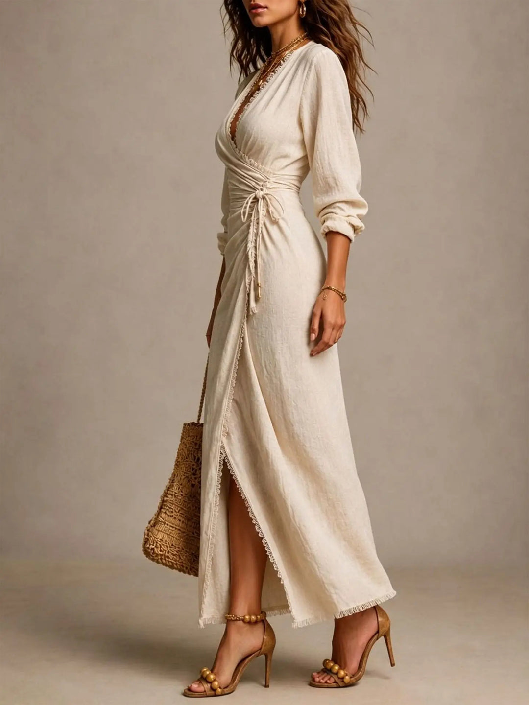 Rosalie Waist Tie Maxi Dress