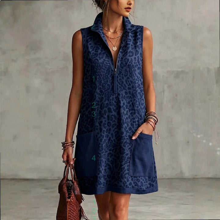 Amanda Leopard Mini Dress