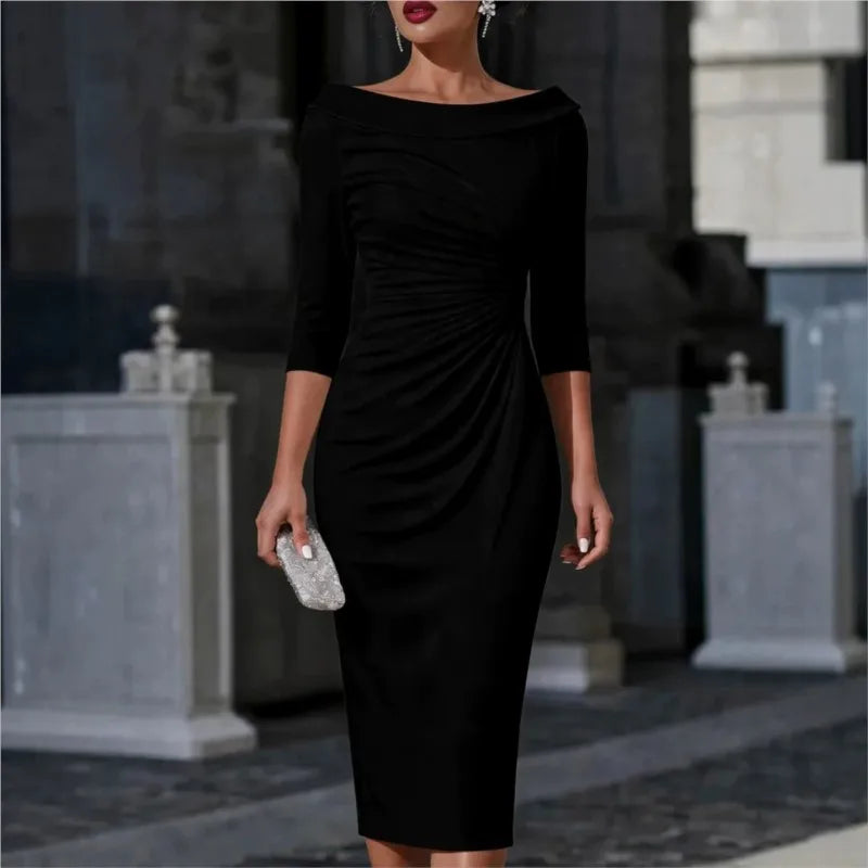 Amelie Ruched Sheath Dress