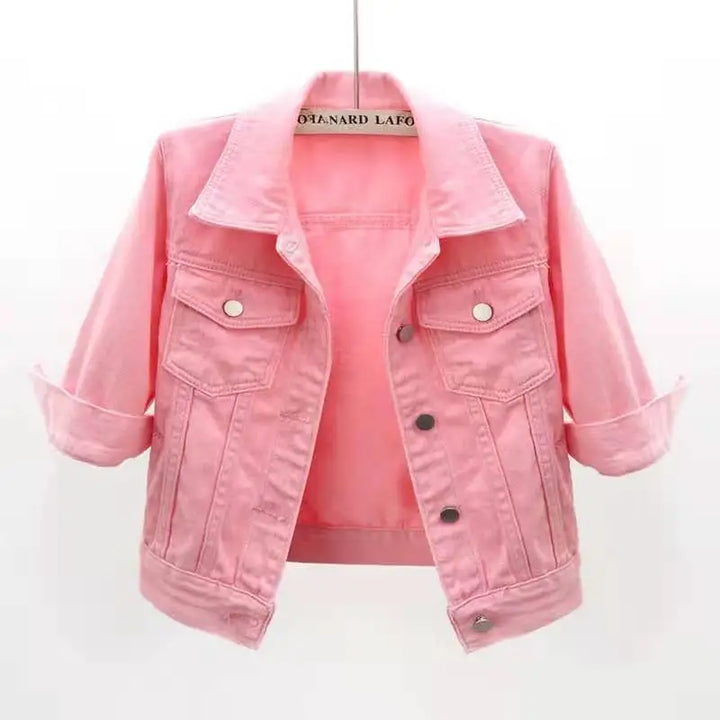 Annelise Cropped Denim Jacket