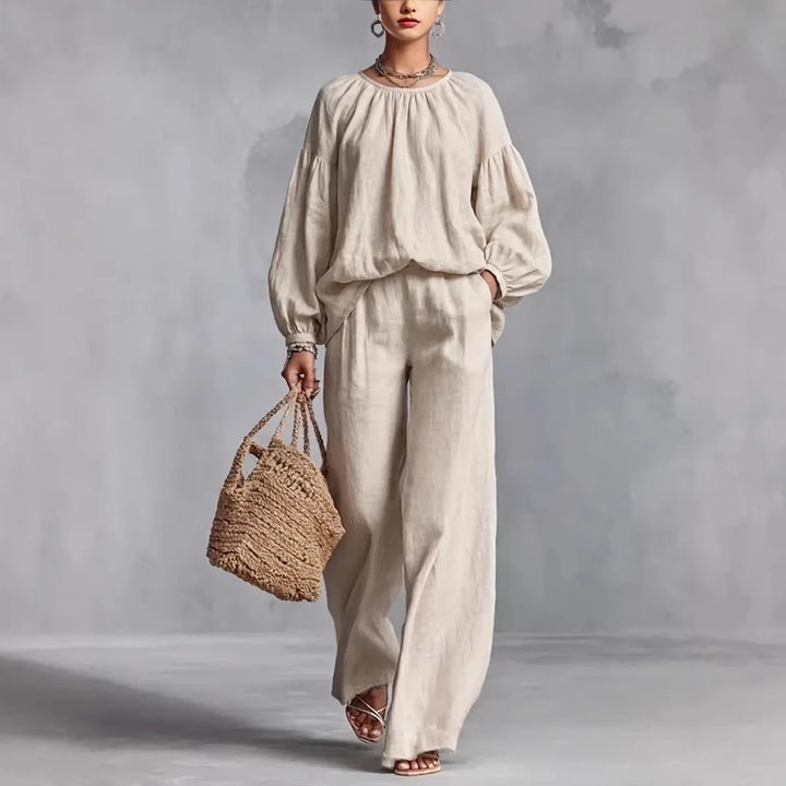 Cressida Lantern Sleeve Trouser Set