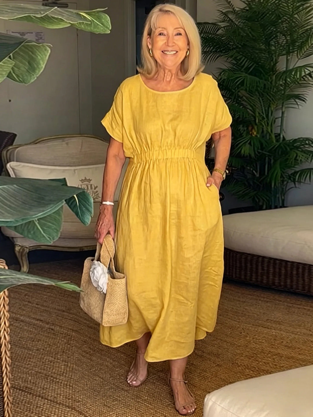 Peyton Casual Relaxed Midi Dress