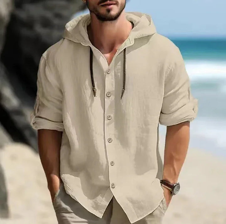 Easton Hooded Linen Shirt
