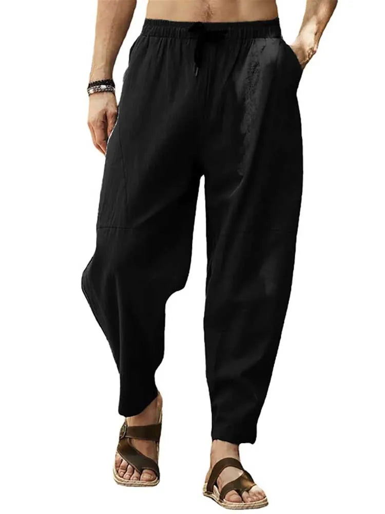 Benson Relaxed Fit Drawstring Tapered Trousers
