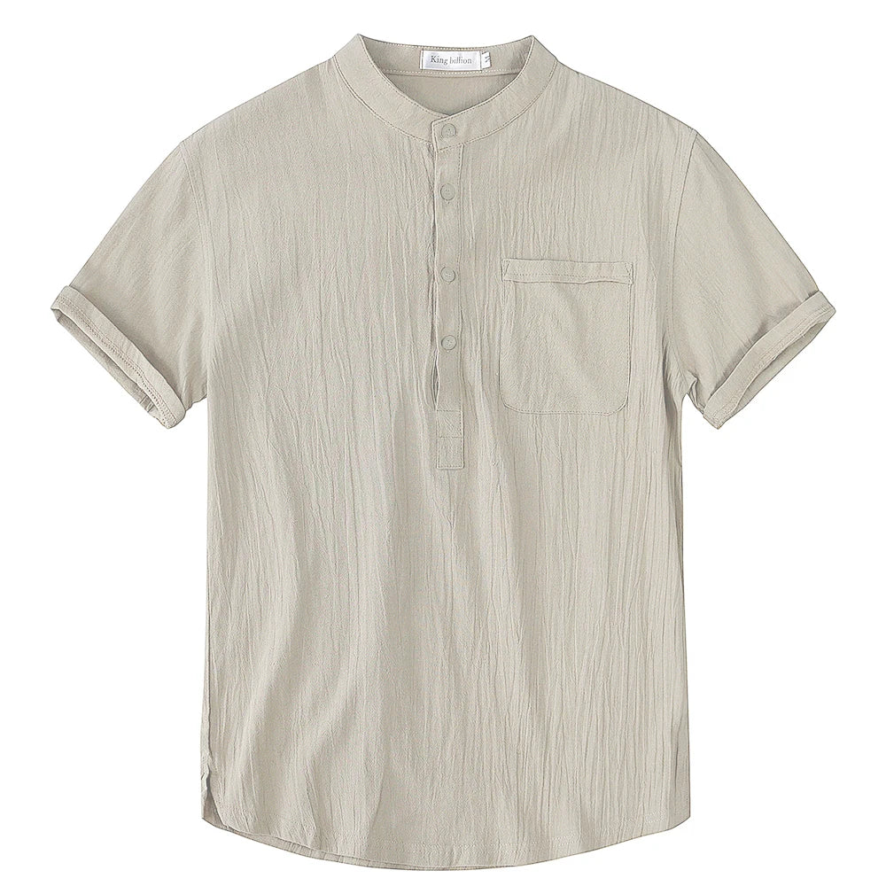 Caleb Short Sleeve Henley Shirt