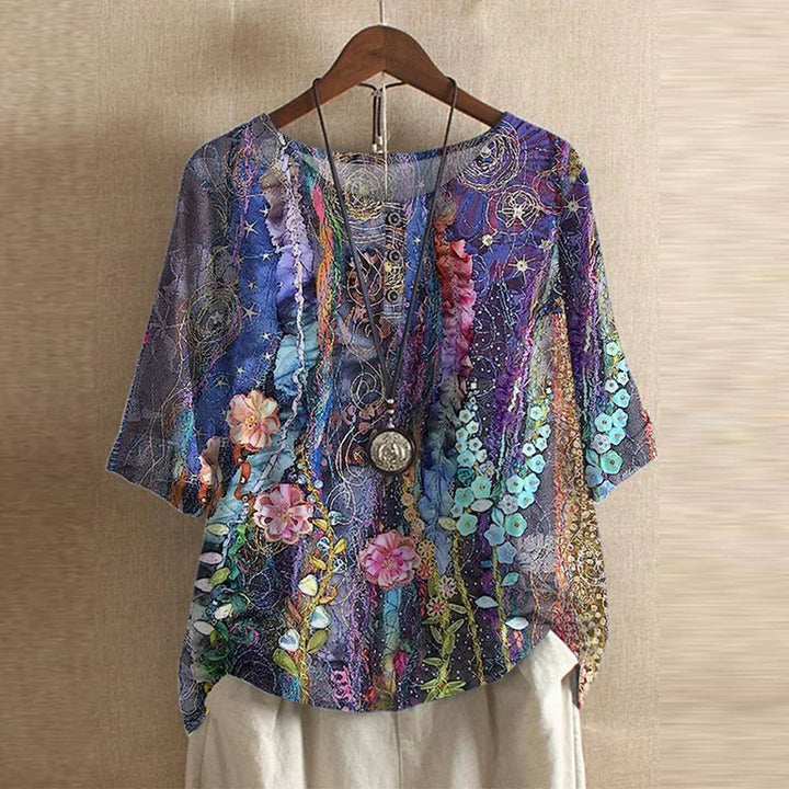 Liora Retro-Inspired Blouse