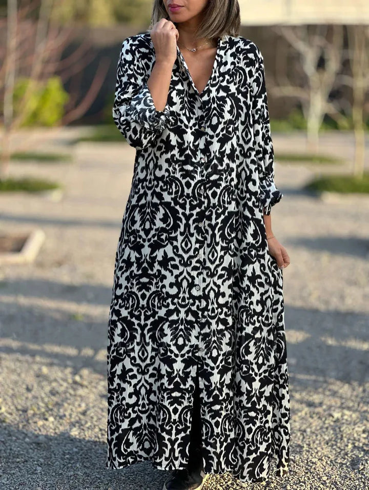 Fiora Relaxed Bohemian Maxi Dress