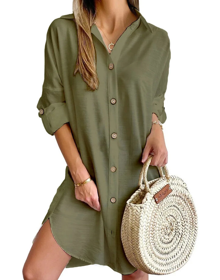 Gracia Button Up Shirt Dress