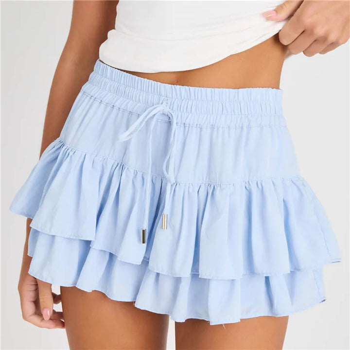 Aveline Summer Mini Ruffle Skirt