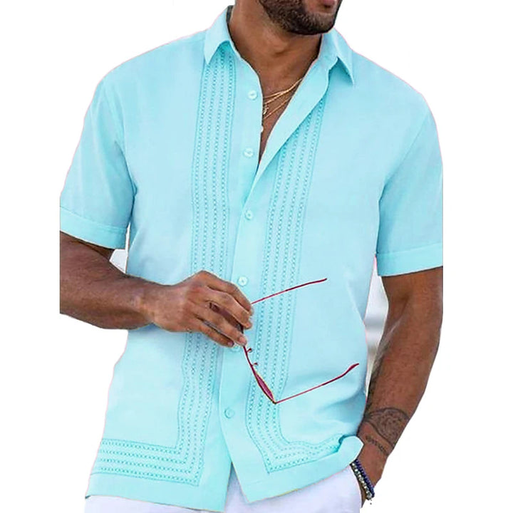 Nathan Embroidered Button Down Shirt