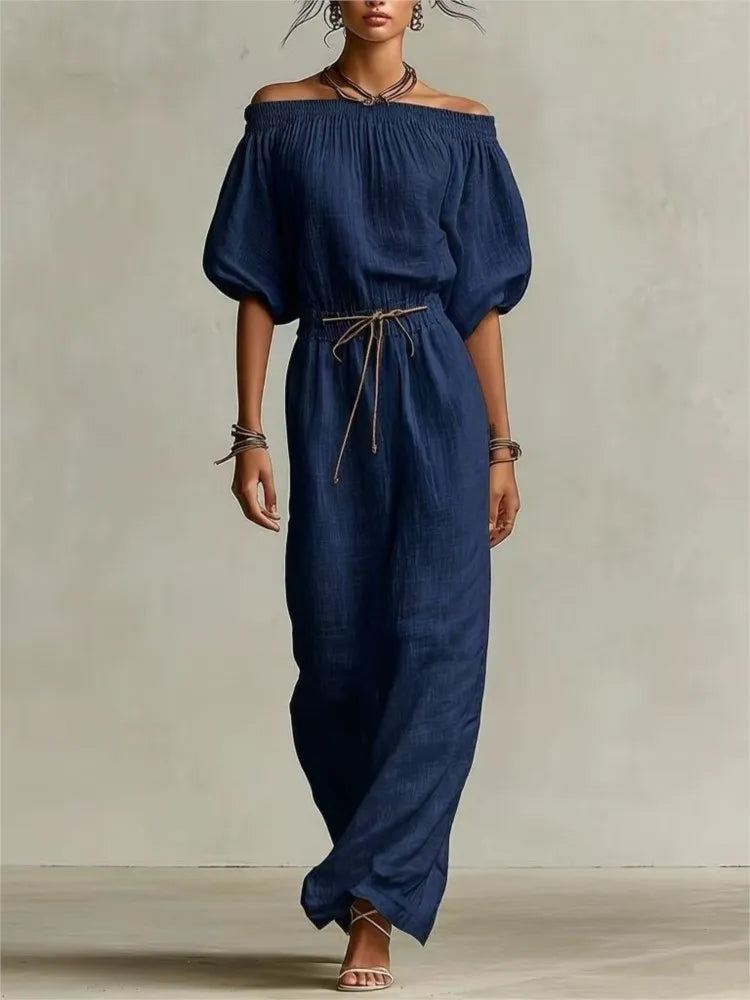 Lennox Off Shoulder Maxi Dress