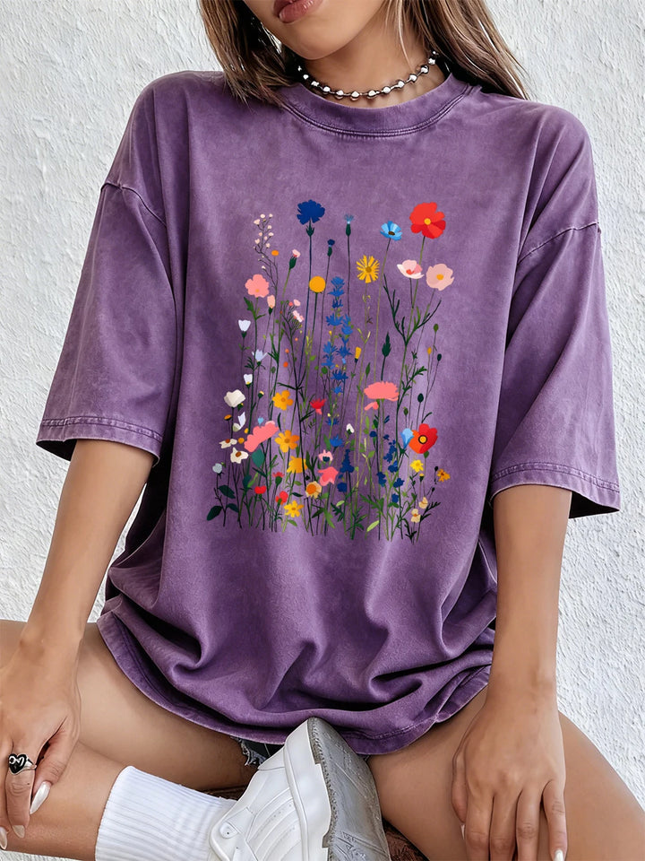 Aubrey Floral Graphic T Shirt