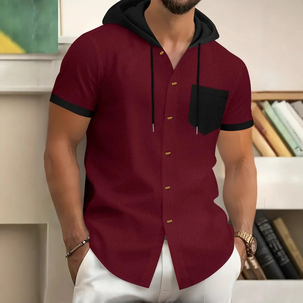 Jacob Hooded Button Shirt
