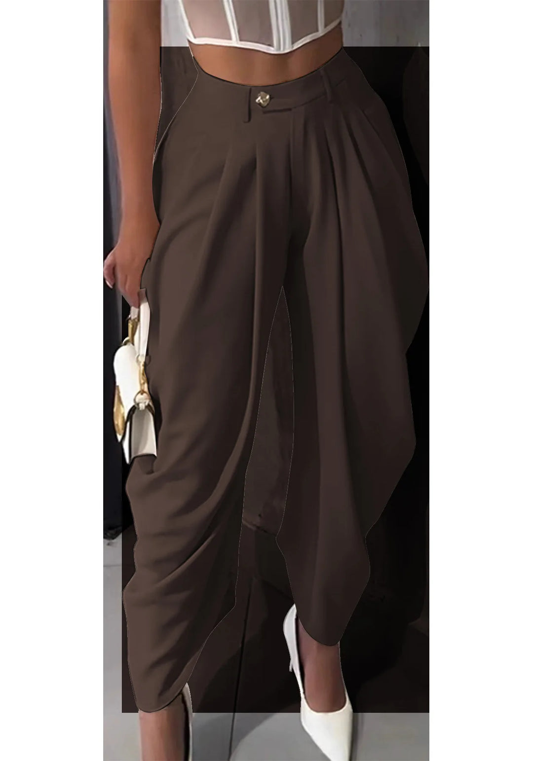 Jayde Draped Harem Trousers