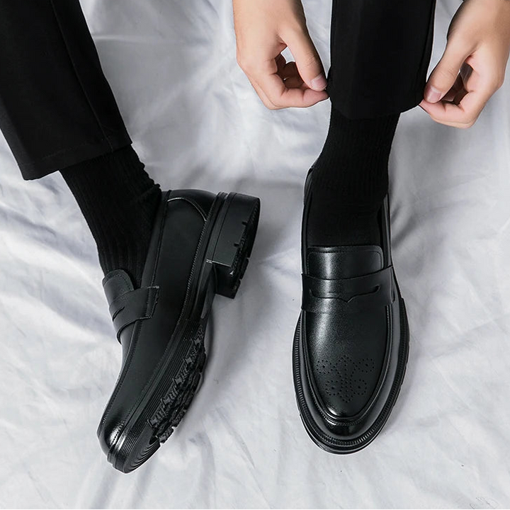 Archie Classic Leather Penny Loafers