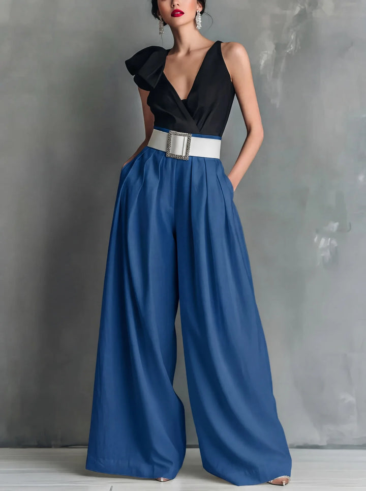 Lacey High Waist Wide Leg Trousers
