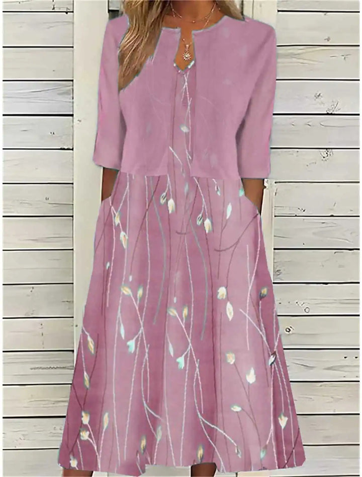 Aimee Floral Midi Dress