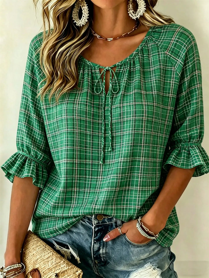 Collins Front Tie Blouse