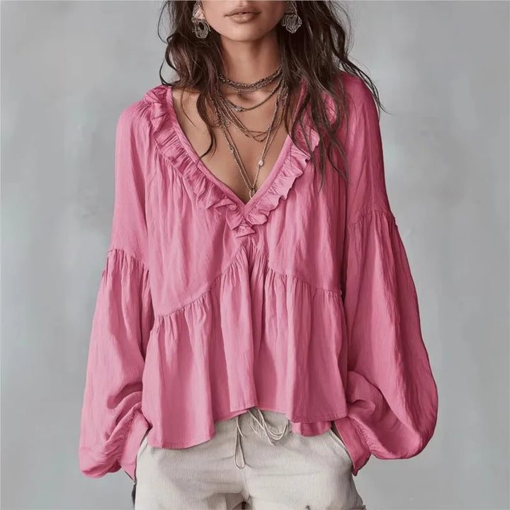 Elara Ruffle Blouse