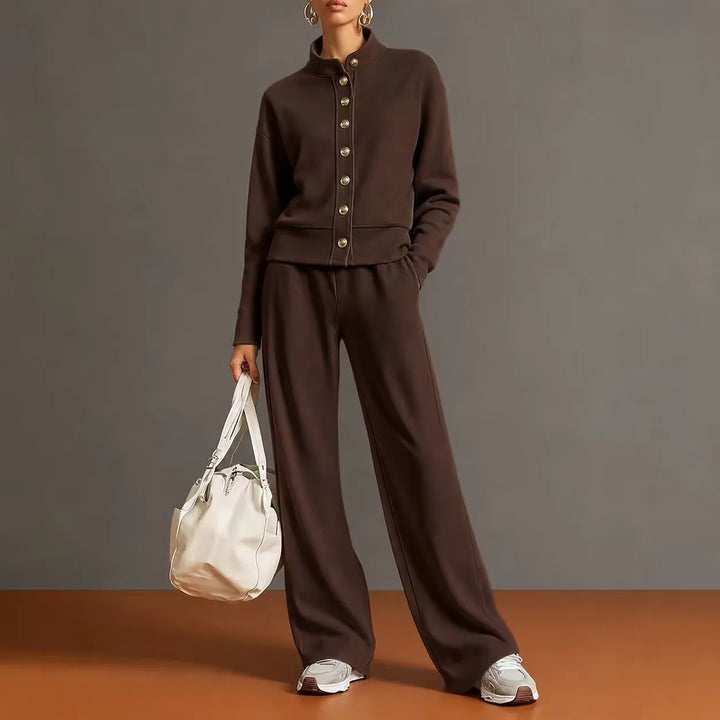 Bianca Button Front Pant Set