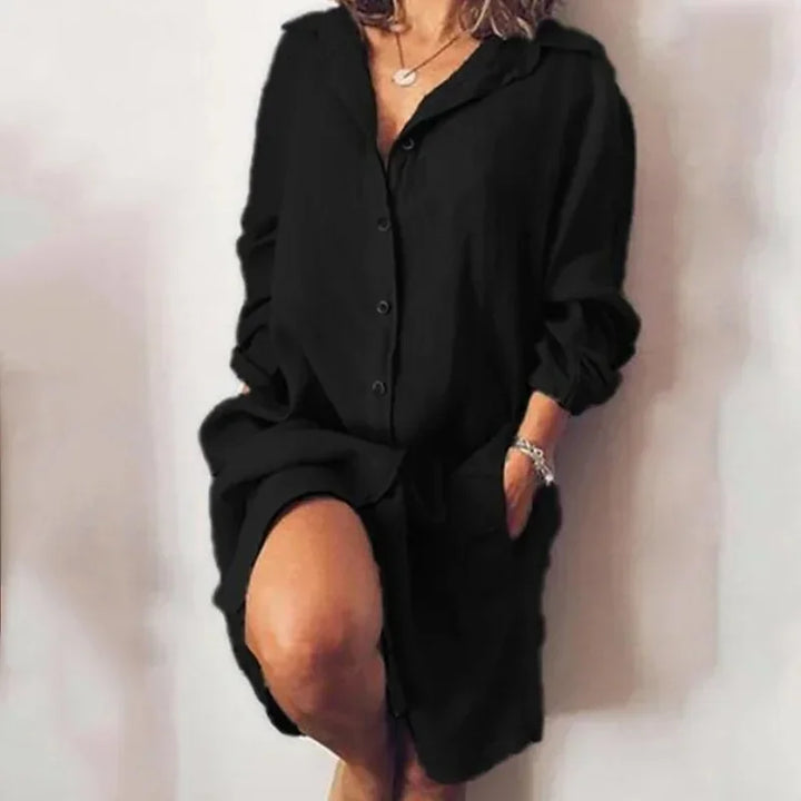 Lena Pocket Shirt Mini Dress
