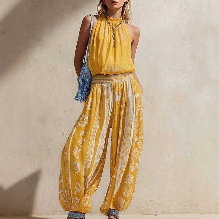 Elodie Printed Wide Leg Set