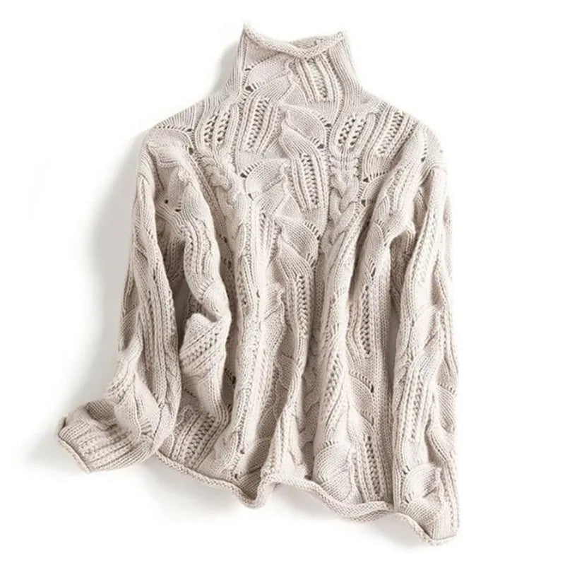 Sabine Openwork Cable Sweater