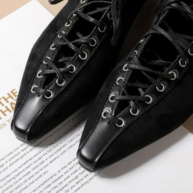 Vesper Classic Lace Up Flats