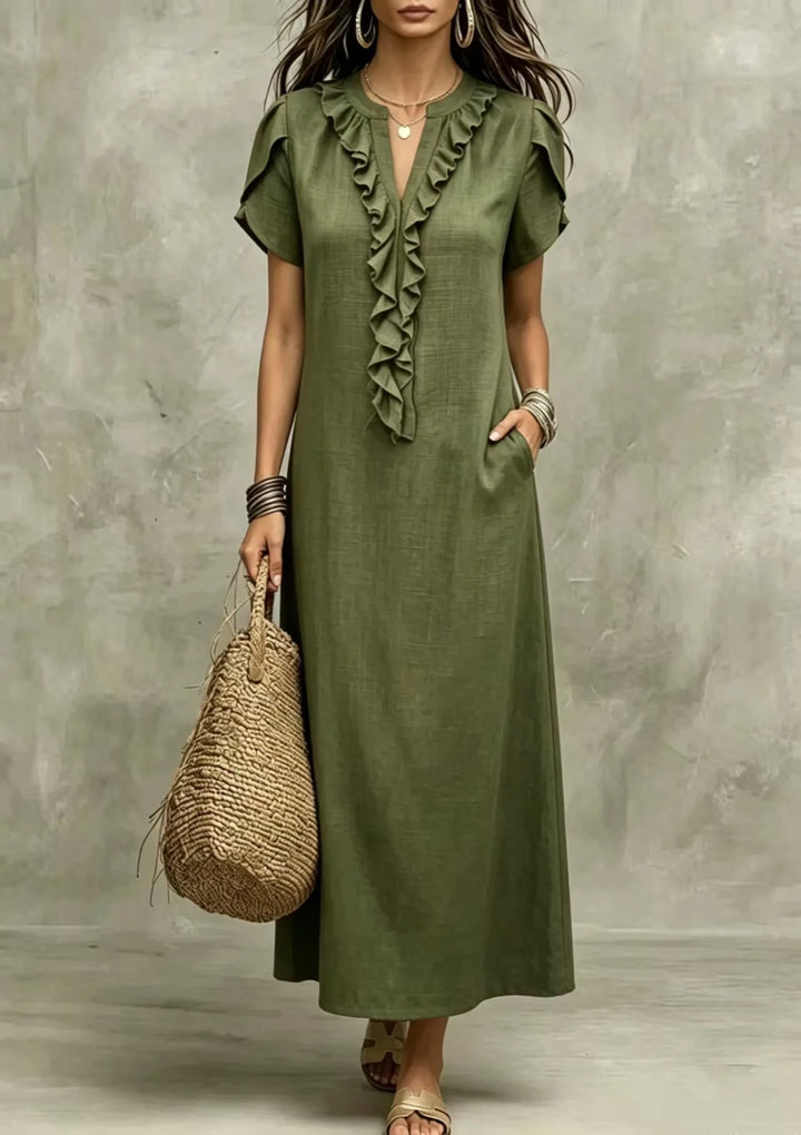 Brenna Relaxed Ruffle Maxi Dress