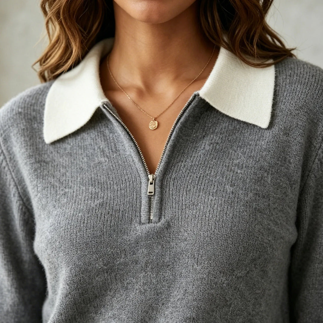 Avery Soft Comfort Polo Sweater